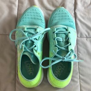 Teal and neon green Under Armour Gemini 3